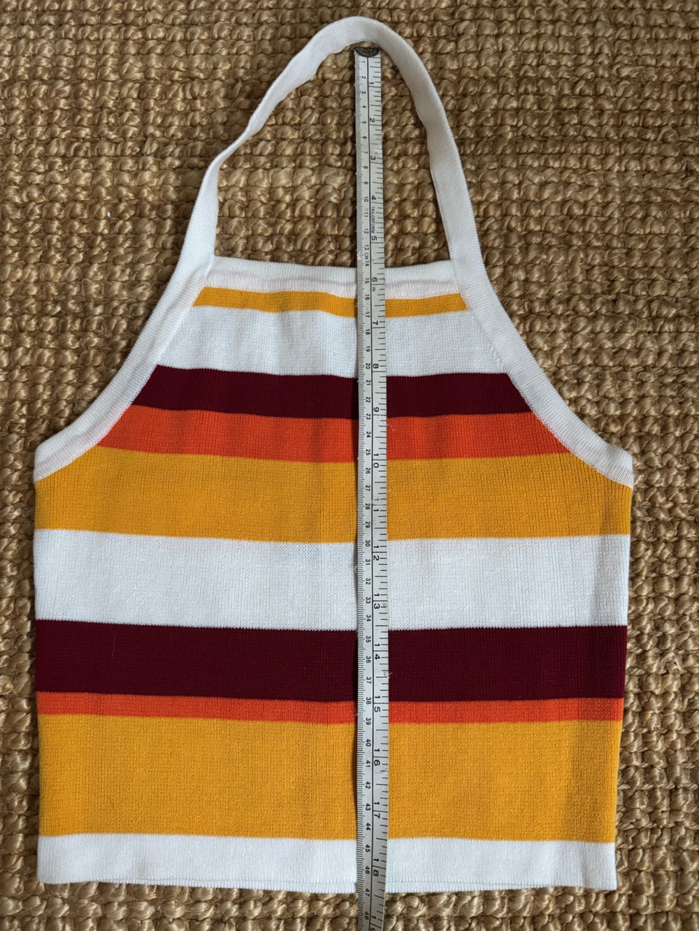 Retro Striped Halter Top - Picture 5 of 6